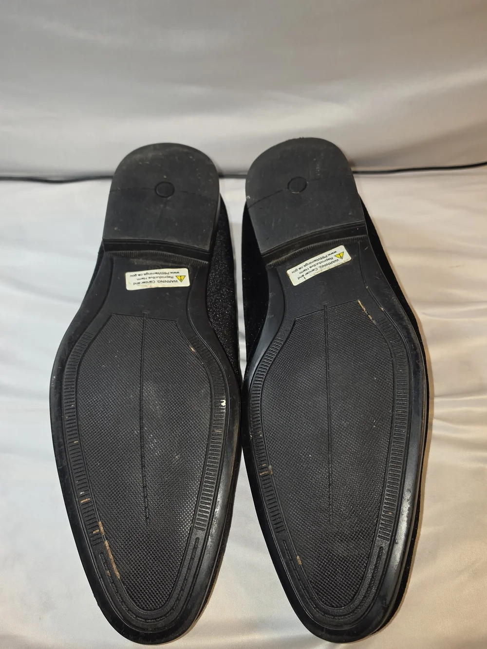 Adolfo Men's Black Velvet Slip-On Dress Loafers